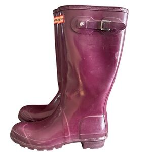 Hunter Kids Purple Rain Boots
